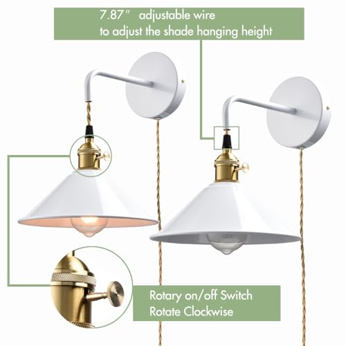Hanging Height Adjustable Wall Sconce