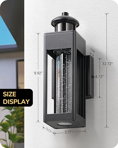 2 Pack Motion Sensor Dusk to Dawn LED Outdoor Wall Lights Fixtures (2 Count)