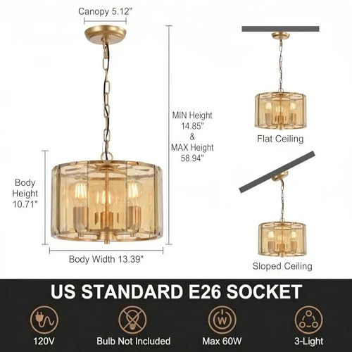 Gold Chandeliers for Dining Room