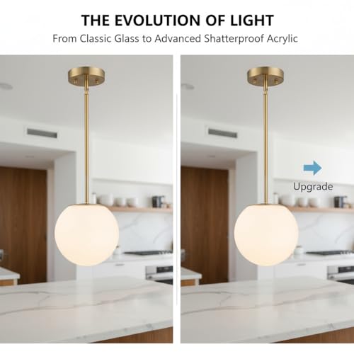 Gold Globe Pendant Light