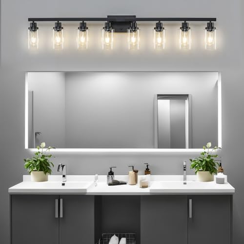 8 Light Bathroom Vanity Lights Over Mirror
