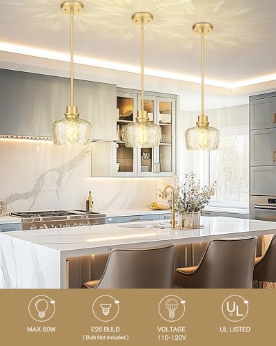 Gold Pendant Lights Kitchen Island