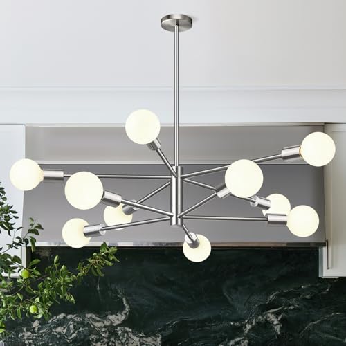 11" 52" Height Adjustable Sputnik Chandeliers Dining Room Light Fixture