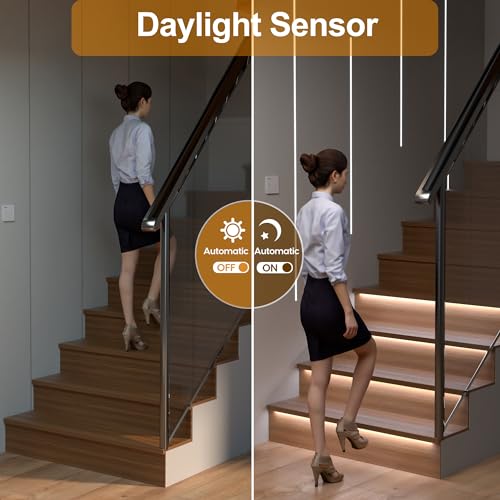 Motion Sensor with Daylight Sensor LED Stair Light Kit KMG (16 Count)