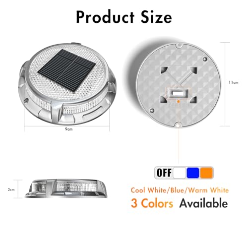 Solar Deck Lights Outdoor 12 Pack (12 Count)