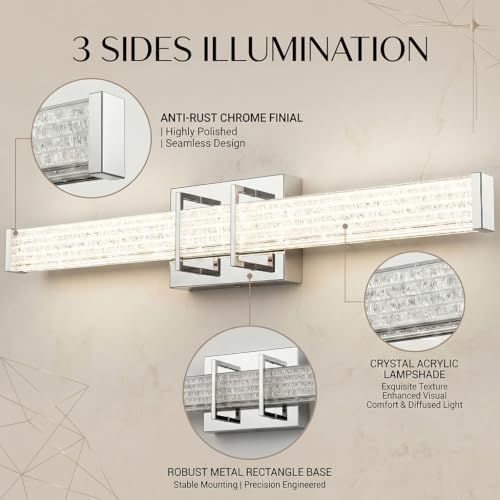 24" Modern LED Bathroom Light Fixtures (24 Count)