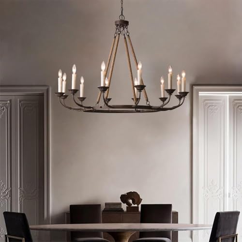 Rustic Candle Chandelier