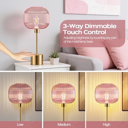 Glass Table Lamp for Living Room