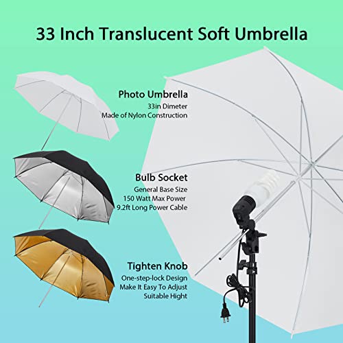 Photography Lighting Kit with Backdrops