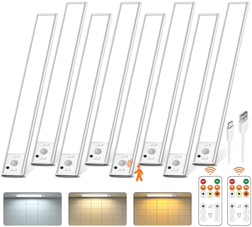 Under Cabinet Lighting with Remote Control (8 Count)