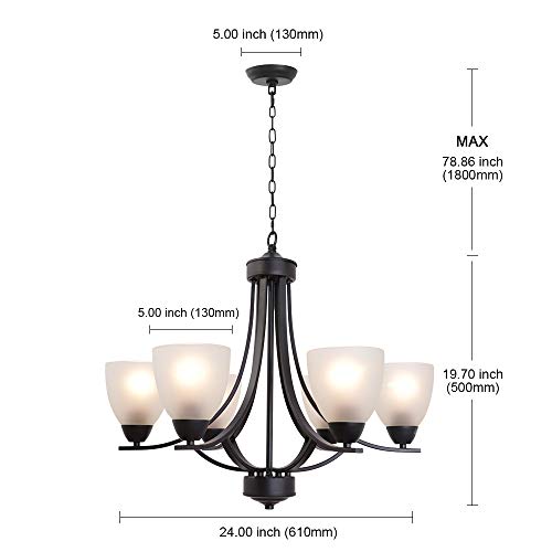 Contemporary Chandeliers 6 Light Black Modern Pendant Light Rustic Vintage Dining Room Lighting Fixtures Hanging