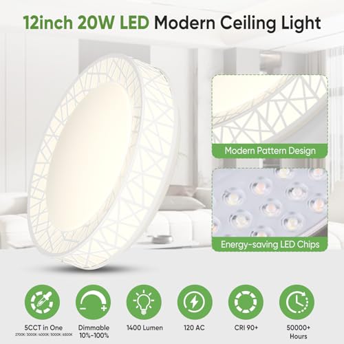 12 Inch Bird's Nest Flush Mount Ceiling Light