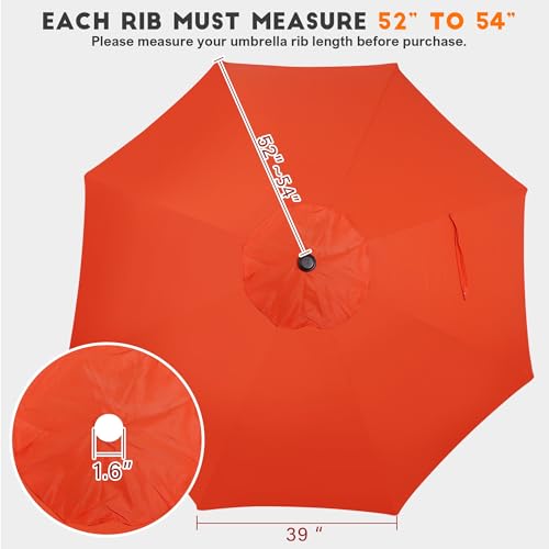 9ft Patio Umbrella Replacement Canopy