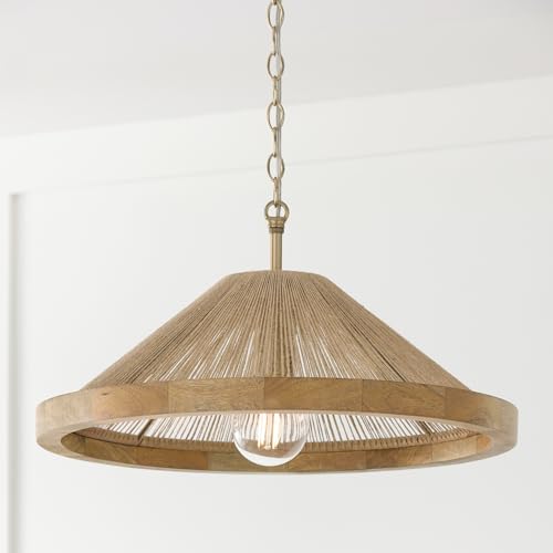 Capital Lighting 252811MA Maya Modern Mango Wood and Hand
