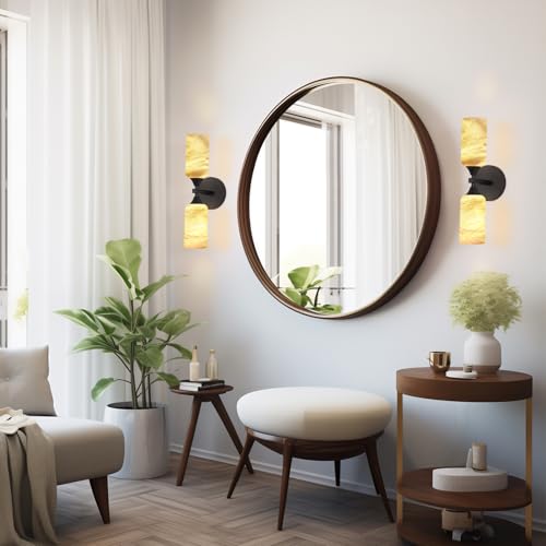Alabaster Wall Sconces Set of 2 (72 Count)