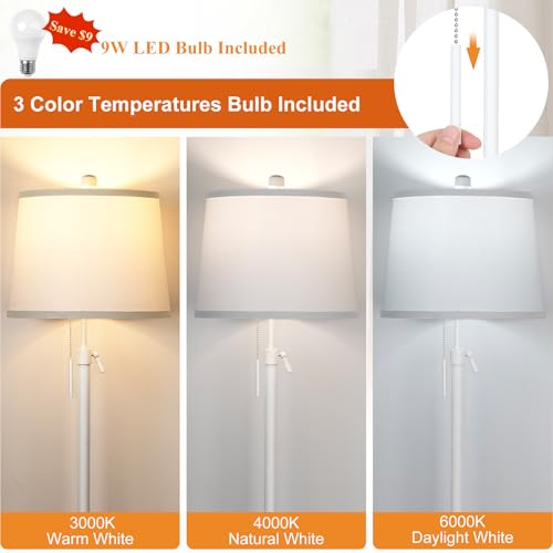 White Floor Lamp for Living Room 55
