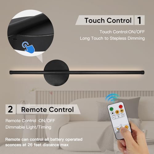 Battery Operated Wall Sconces Set of Two (2 Count)