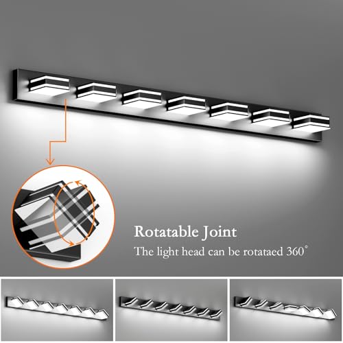 55inch Black Vanity Light for Bathroom 7 (7 Count)