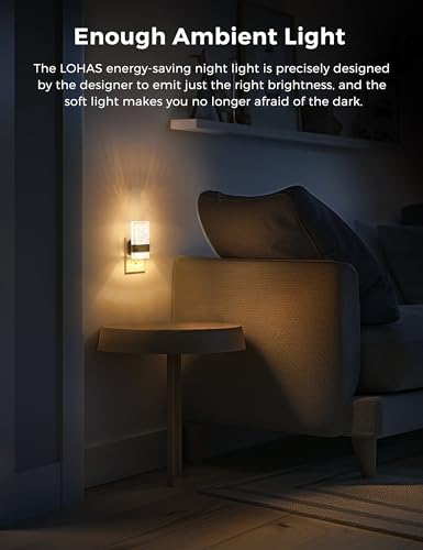 Night Light Bathroom Night Lights Plug into Wall Light Sensor