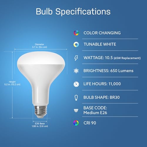 BR30 Smart Flood Light Bulb (6 Count)