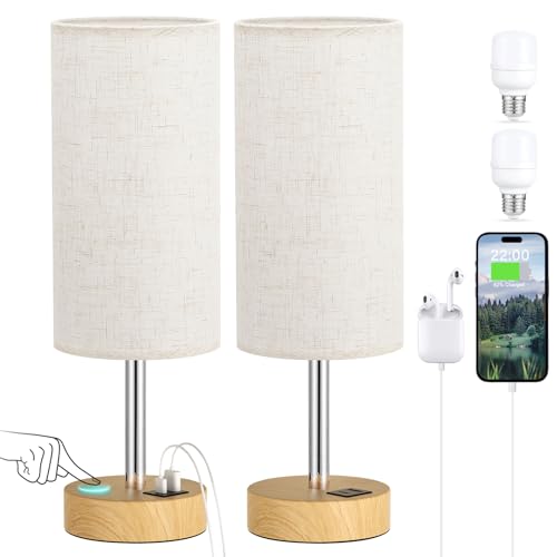 Bedside Table Lamp Set of 2 (2 Count)