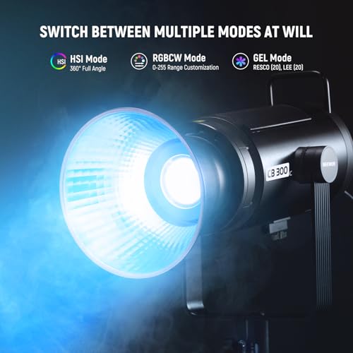 CB 300C RGB LED Video Light with Reflector