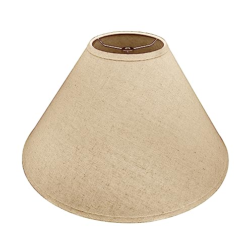 32209A Hardback Empire Spider Lamp Shade in Wheat Flaxen