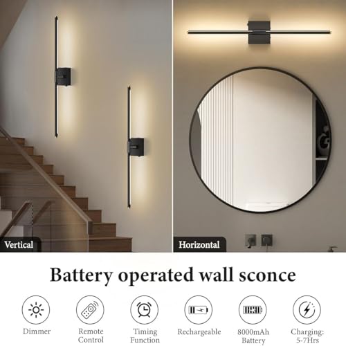 Battery Operated Wall Sconces Set of 2 (20 Count)