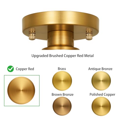 Modern Gold Semi Flush Mount Ceiling Light