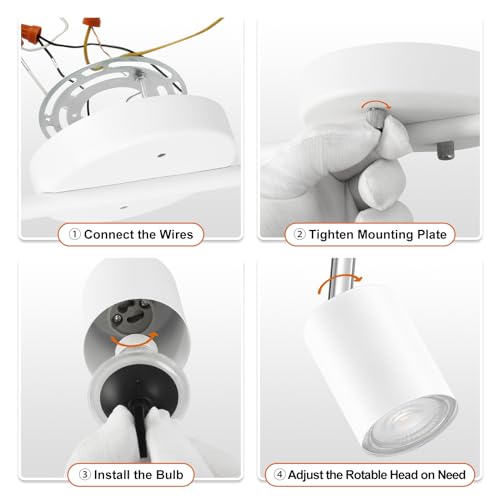 LED 4 Light Track Lighting Kit