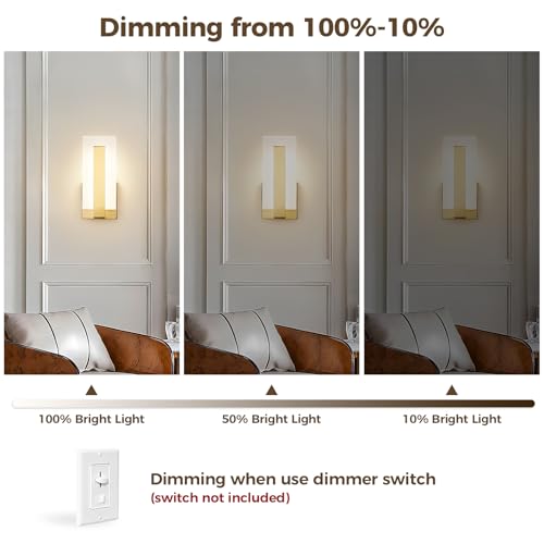 LED Wall Sconce Set of 2