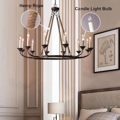 Rustic Candle Chandelier