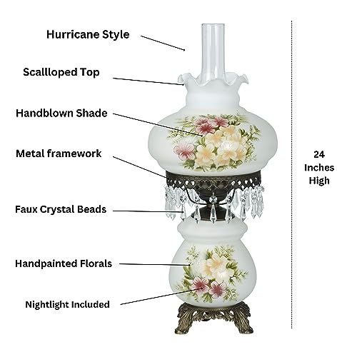 Abigail Hurricane Style Parlor Table Lamp