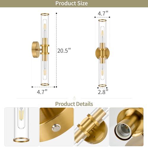 8000mAh Wireless Wall Sconces with Remote Control 3000K (2 Count)