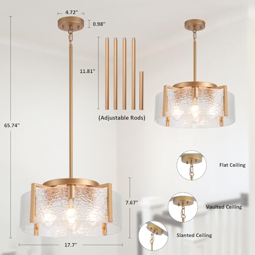 Gold Chandelier for Dining Room Light Fixture