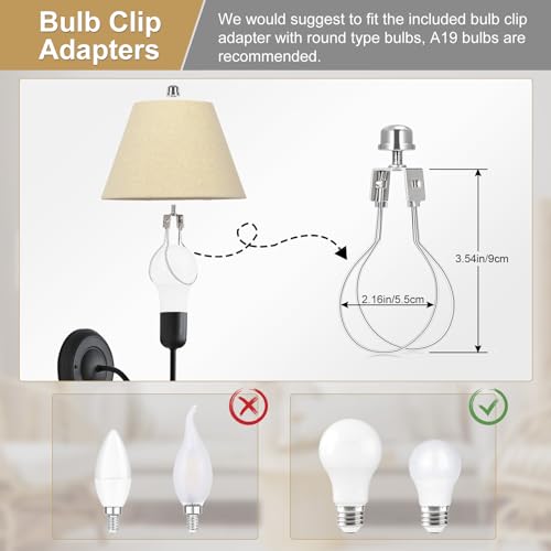 Glittery Lamp Shades Set of 2 (2 Count)