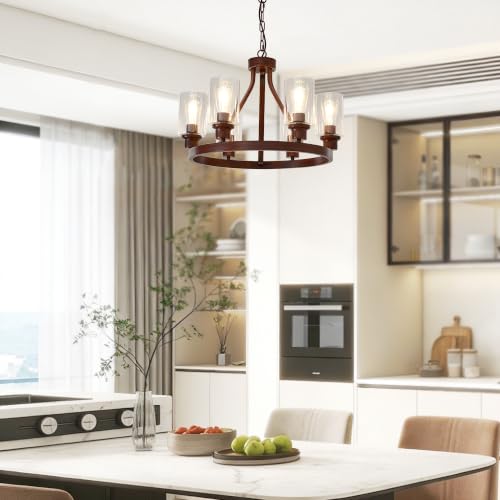 Farmhouse Wood Chandelier (72 Count)