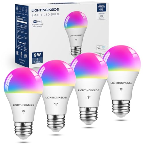 Smart Light Bulb Work with Alexa (4 Count)