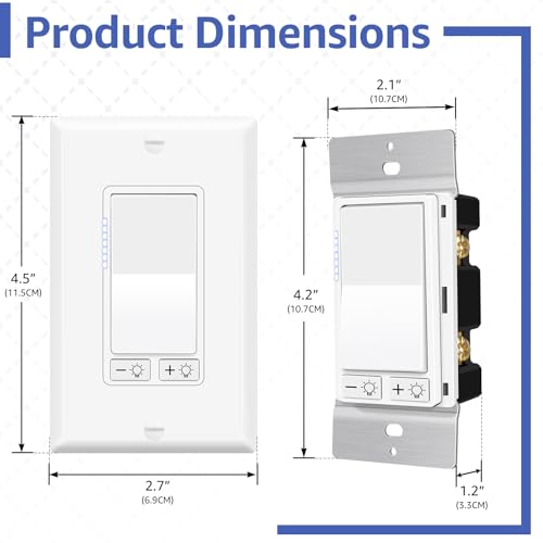4 Pack Dimmer Switch for LED Lights (4 Count)