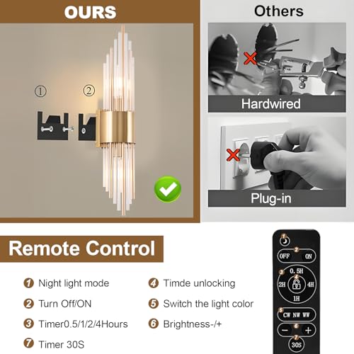 Battery Operated Wall Sconce 2