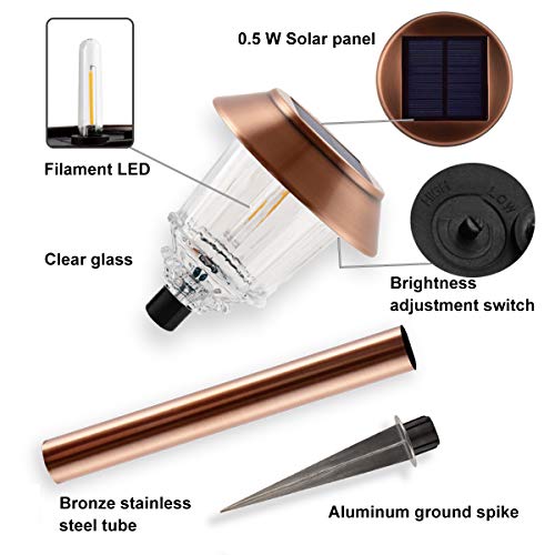 Solar Lights Outdoor Waterproof (4 Count)