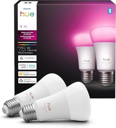 Smart LED Full Spectrum A19 9.5W Light Bulb (2 Count)