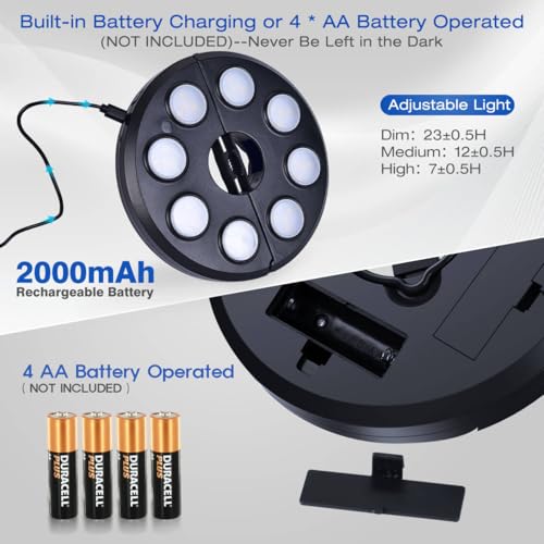 Dual Power Patio Umbrella Light