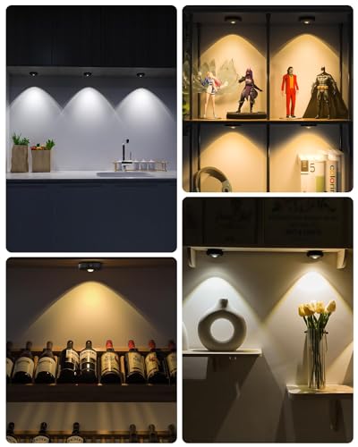 Puck Lights with Remote Control (6 Count)