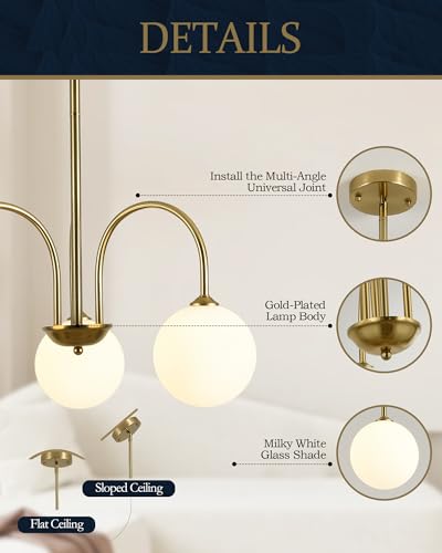 Gold Sputnik Chandelier