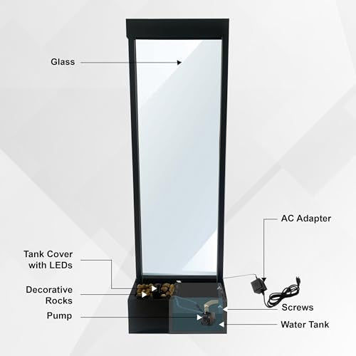 68 in H Freestanding Modern Indoor