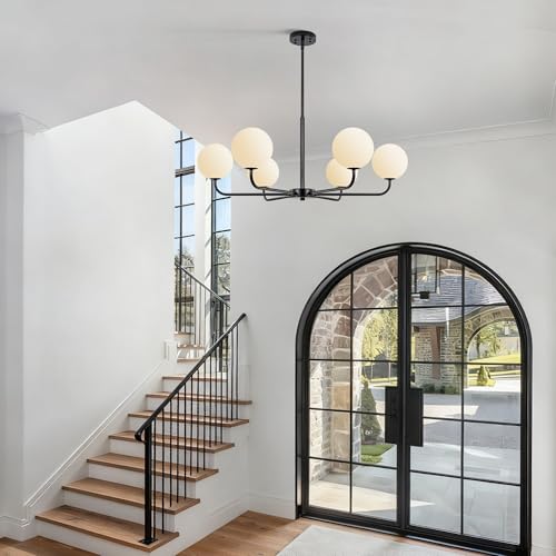 6 Light Mid Century Sputnik Chandelier