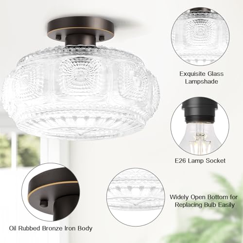 Semi Flush Mount Ceiling Light
