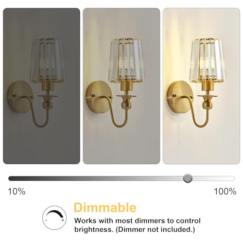 Hardwired Crystal Wall Sconces Set of 2 (2 Count)
