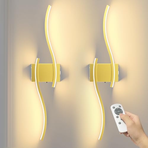 27.6 Inch Battery Operated Wall Sconce Set of 2 (2 Count)